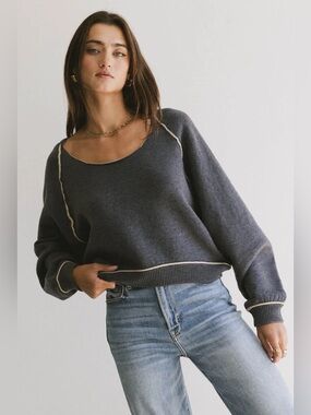 Böheme Lina Contrast Sweater, M